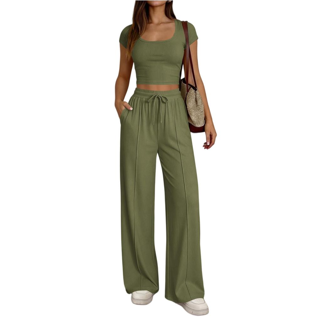 Moderiktig och färgglad casualkostym för kvinnor