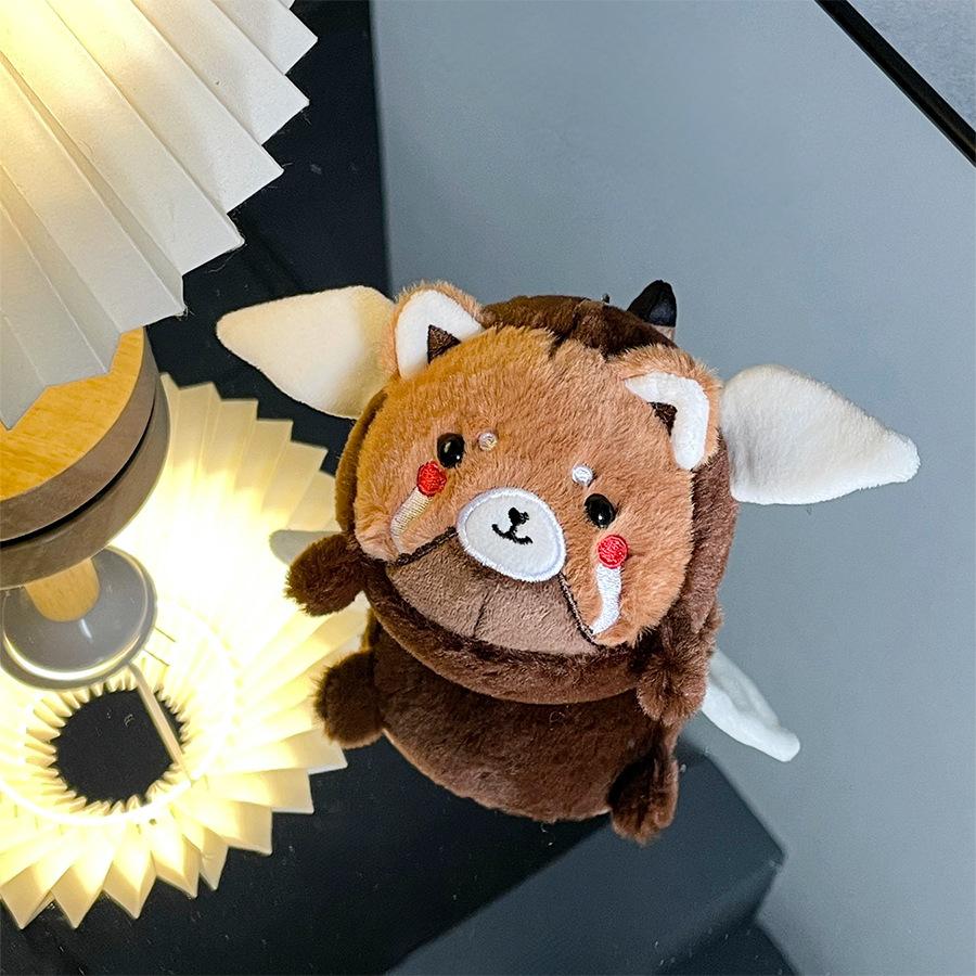 

Милый веревочный виляющий хвост Милый питомец Животное Плюшевая кукла Креативные крылья Ангел Летающая свинья Кукла Подарок About 10cm long