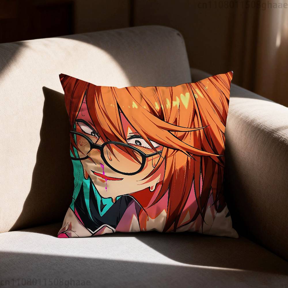 RRanfren Anime Pillow Case Pillow Case Living Room Sofa Cushion Cover Suitable For Home Bedroom Room Decoration