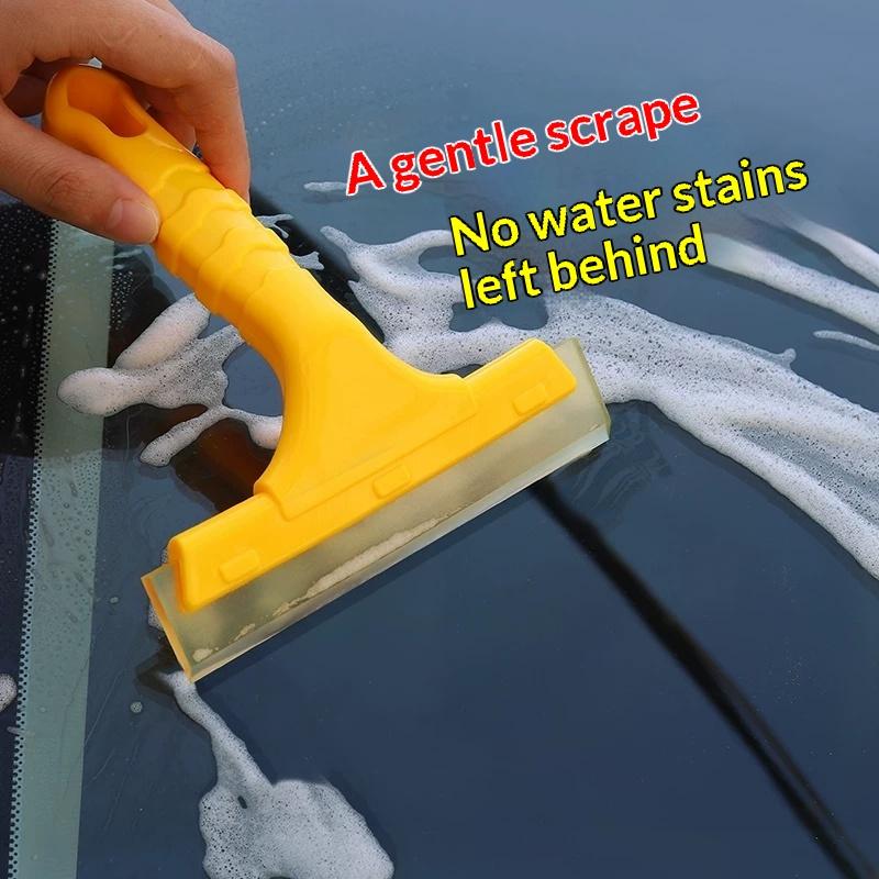 1Pcs No Scratch Glass Window Windshield Wiper For Auto Home Bathroom Cleaning Car Silicone Water Squeegee Soft Blade Scraper