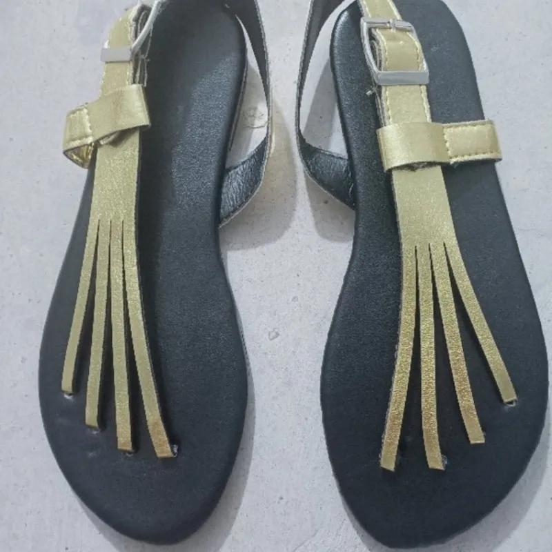 Summer Women Slippers Buckle Flat Sandals Outdoor Beach Shoes New Casual Flip Flops Metal Claw Slippers Slides Women