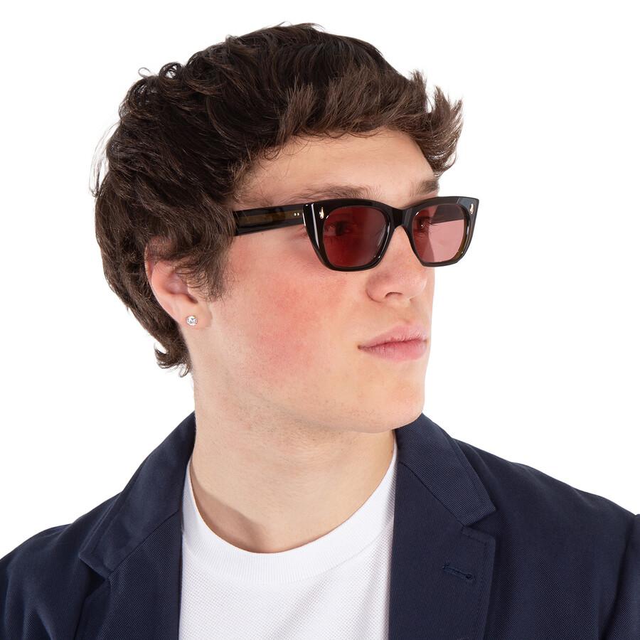 Garrett Leight Webster Sun Bordeaux Cat Eye Unisex Sonnenbrille 2138 Msto Bor 49