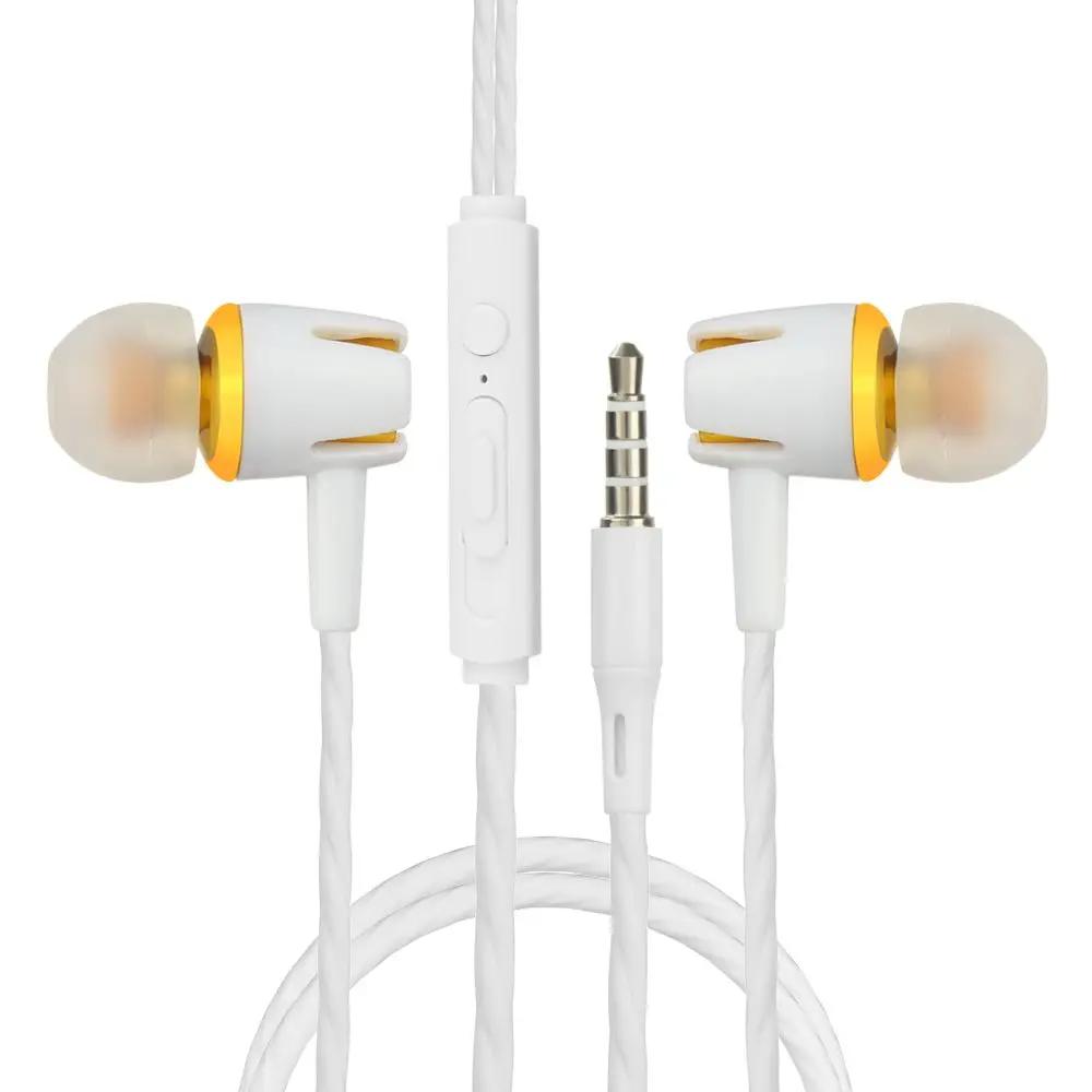 Earphones 3.5mm Sport In-Ear 1.2m Wired Control Sport Headset Wired Headphones For Huawei Honor Smartphone With Microphone