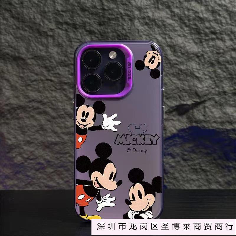 Waving Mickey Is Suitable for 15promax Apple 16pro Mobile Phone Case 14 Cartoon 13pro Europe and America 12 Niche 11