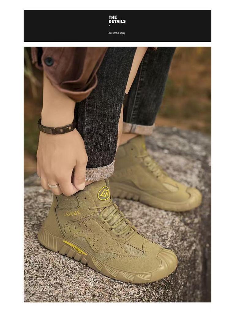 Herren Retro Martin Stiefel: Schmutzabweisende, leichte, verschleißfeste Outdoor-Arbeitskleidung für Herbst und Winter.