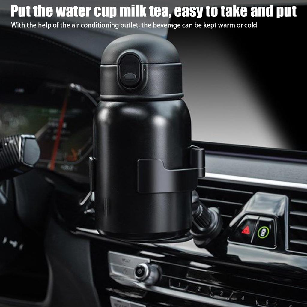 Car Cup Holder - Car Air Vent Cup Holder, Anti-Vibration Bottle Stand and Ashtray Bracket