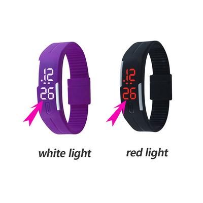 Waterproof Outdoor Wristband Bracelet Silicone Touch Digital Watch Electronic Watch Sports Wristwatches LED Touch Wrist Watch