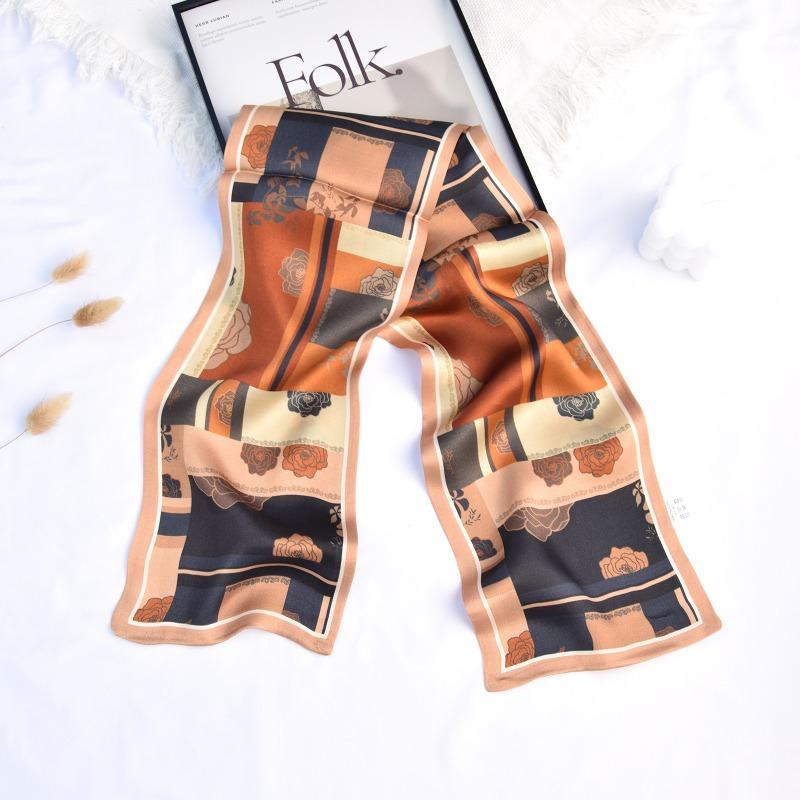 Mulberry silk satin scarf - women s spring/autumn scarf - silk square scarf - gift silk fabric 16-145cm