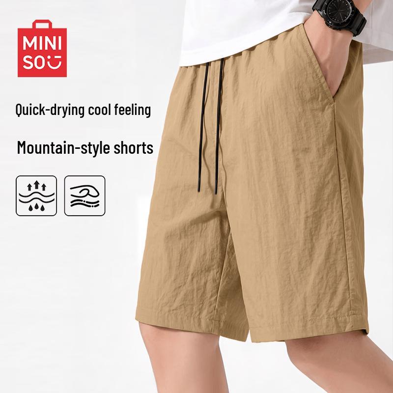 MINISO Men s Summer Quick-Dry Breathable Cool Mid-Length Outdoor Utility Shorts 41
