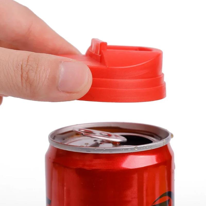 1/3/5PCS Plastic Beverage Can Lids Leak-proof Drinks Protector Multi-color Air-leak Beer Sealing Cap Portable Water Bottle Covers