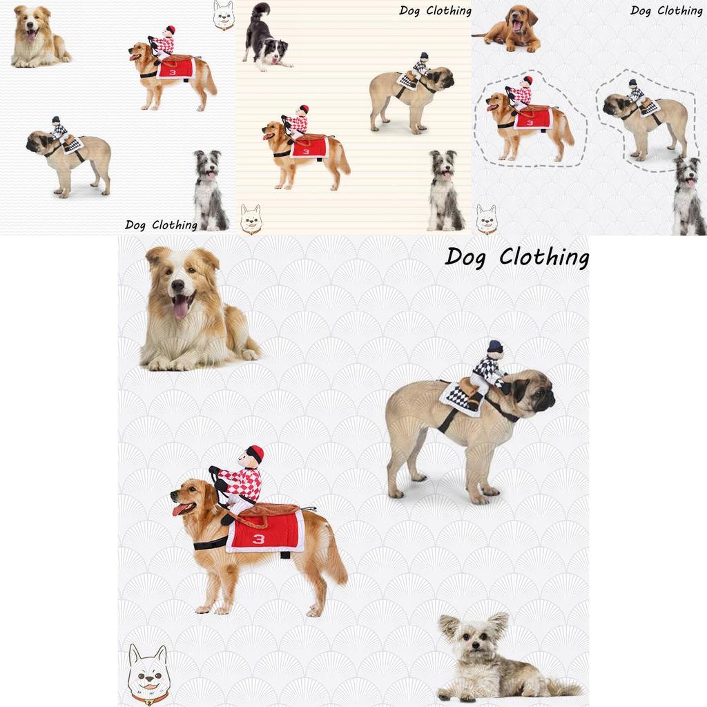 Factory Direct Horse Riding Costume For Pets Cosplay Knight Costume For Dogs