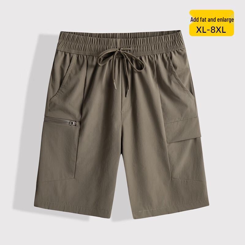 

Men s Plus Size Ice Silk Loose Fit Cargo Shorts 5XL