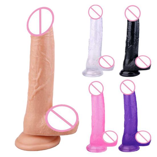 Realistic Penis Dildo Přísavka Ženská vaginální stimulační masturbační hračka