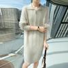 Women's French-Style Loose Mink Velvet Sweater Dress - Mid-Length, Thickened Cashmere Knit for Autumn/Winter