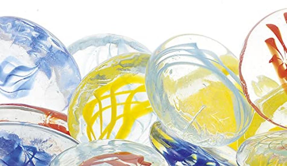 Camel Made In Large Glass Jumbo 45mm 1 Bag Glass Counter Extra Large Toys, Japan, Marbles, Hopscotch, Approx. / (10 Marbles) / Hopscotch,