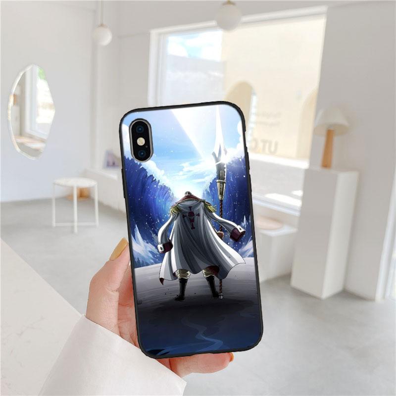 One Piece Edward Newgate Soft Shell Phone Case for iPhone 16 15 14 13 12 Pro Max Plus Mini