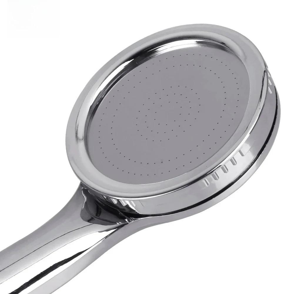 1pc High Pressure Rainfall Shower Head, Chrome Water Saving & Pressurized Spray Nozzle for Bathroom, Showerhead Rain Shower