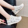 College style mesh breathable sneakers summer rubber sole fashion running shoes student leisure