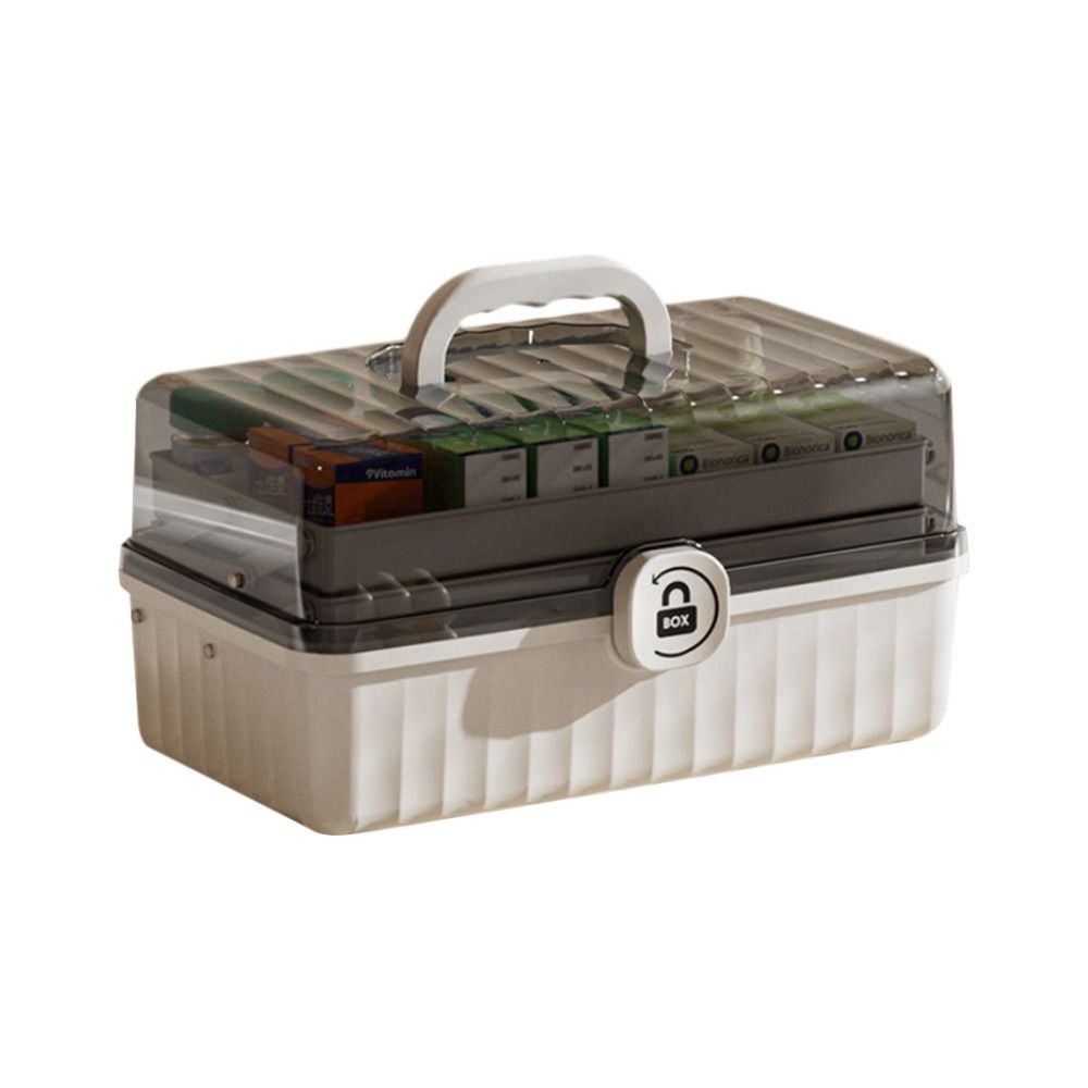 Large Capacity Medicine Box Multi-Layer Jewelry Nail Polish Organizer  Home