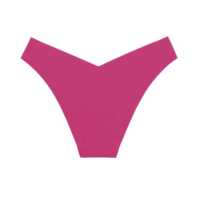 Jednodílné bezešvé spodní prádlo s nízkým pasem a plus size pro dámy, z ledového hedvábí, s tenkým bavlněným klínem, prodyšné, sportovní fitness kalhotky