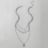 Fashion Temperament Personality Thick Chain Accessories Women, Multi-layer Sweater Chain Disc Sequin Necklace