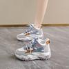 Autumn women's shoes new breathable high-top sports shoes children's Korean version versatile thick-soled heightening casual dad shoes trendy shoes