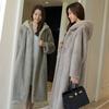 Winter Oversized Long Hooded fur Coat Women Trendy Female Warm Overcoat Vintage Casual Loose Faux Fur Coats Plush Coats