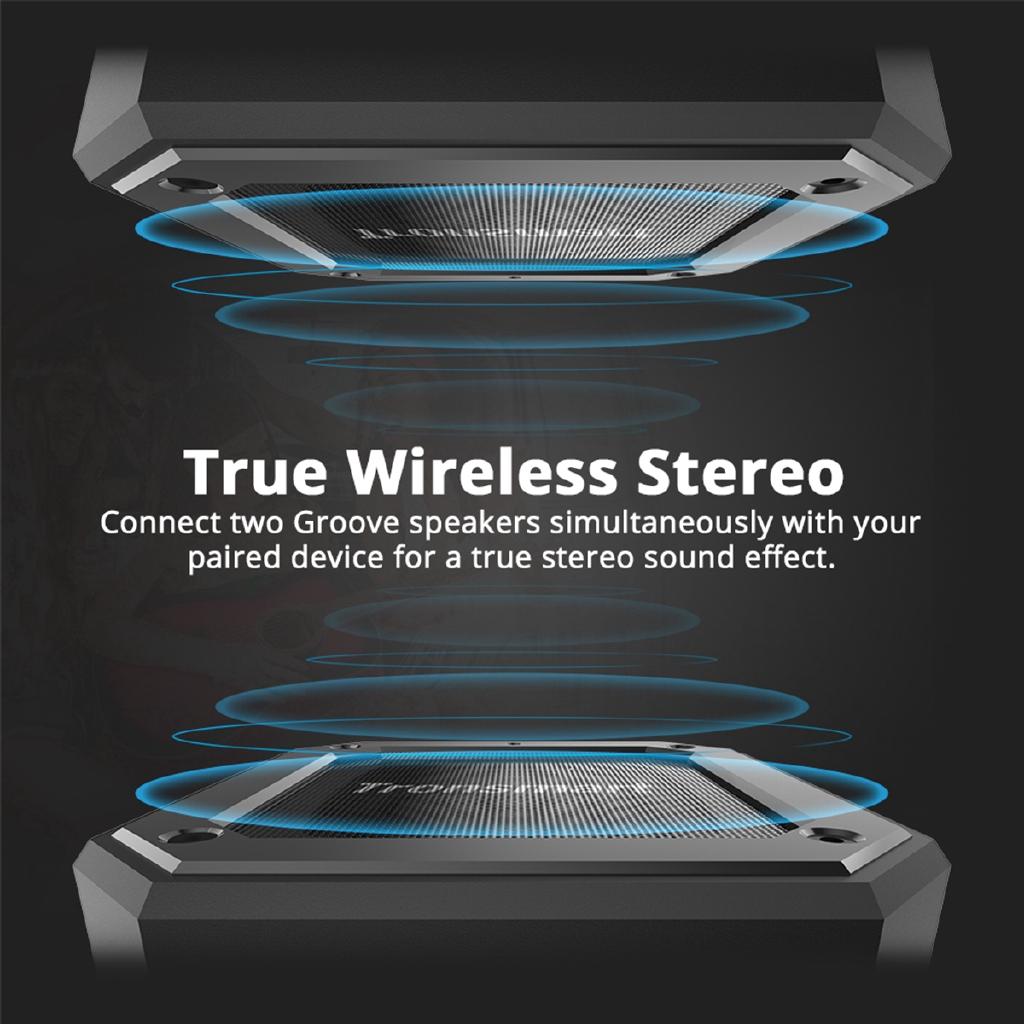 Tronsmart Element Groove TWS Portable Bluetooth Stereo Super Bass Waterproof IPX7 Wireless Speaker