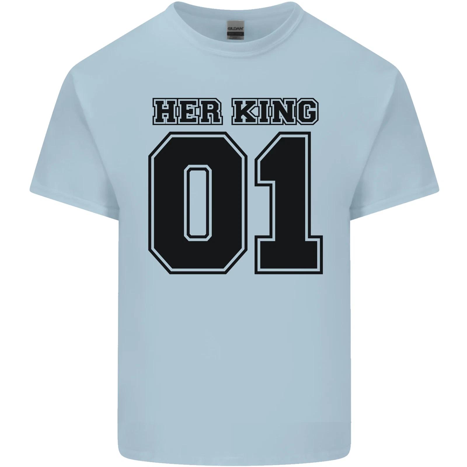 Her King Funny Valentines Day Kids T-Shirt Childrens S