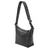 Cubi Adjustable Shoulder Strap Zipper Closure Soft Smooth Cowhide Fabric Handbag Men Handbags Black B906Q63X04-1100