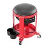 VEVOR Rolling Mechanic Stool with Wheels, 300 lbs Capacity Garage Seat/Work Stool, Padded Roller Creeper Seat with Fixed Height