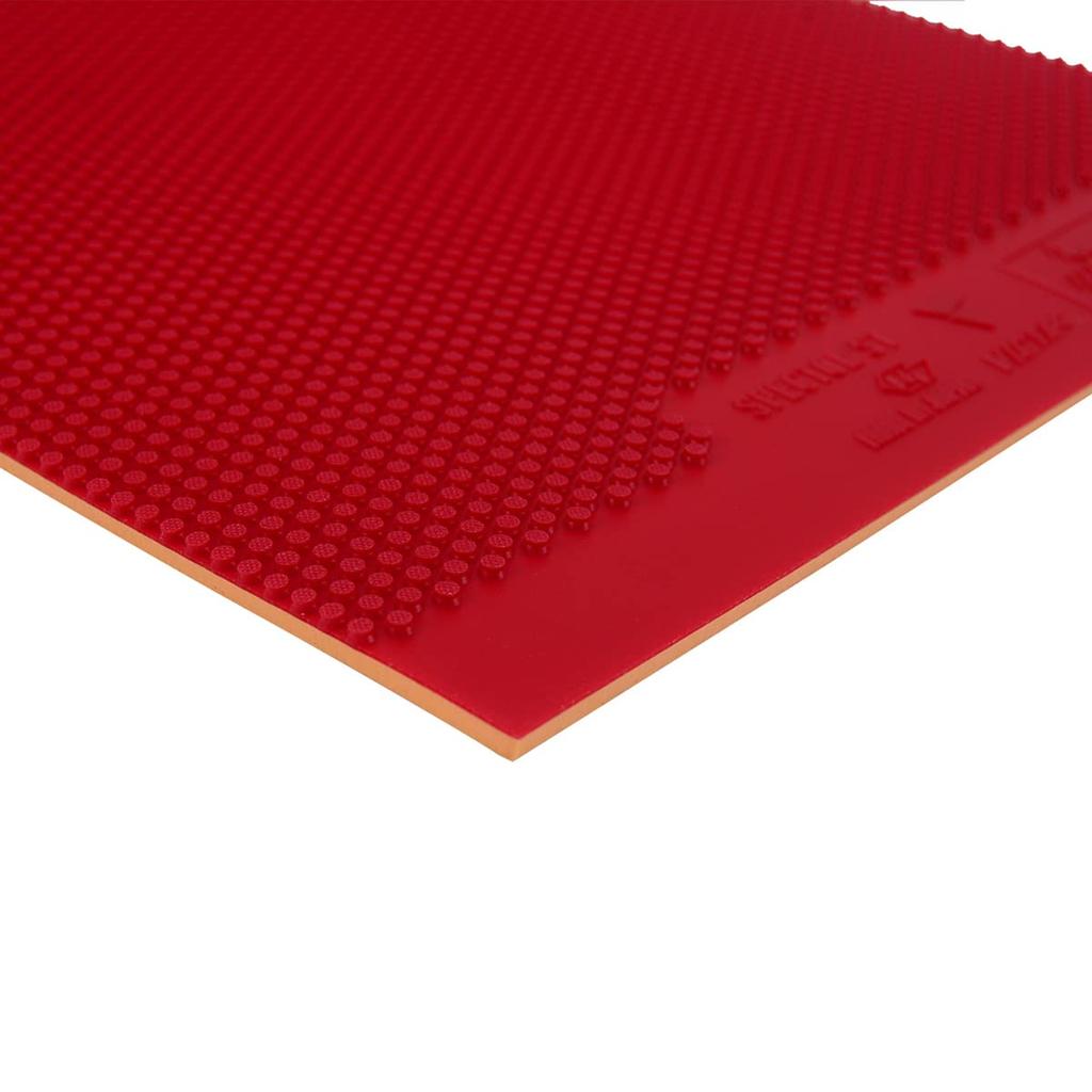 VICTAS Spectrum S1 Table Tennis MAX High for Speed Rubber, Standard, Red, 210010, Elasticity,