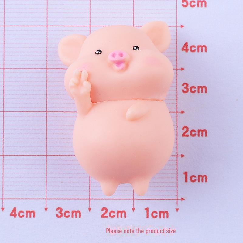 Dinosaur Piglet Doll DIY Resin Accessories: Cream Glue Mobile Phone Case & Fridge Magnet Materials