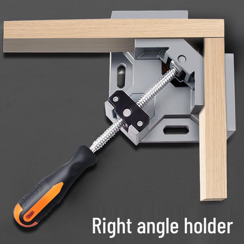 90° Right Angle Clamp: Woodworking, Welding, Lightweight Single Handle Clip for Jigs and Glue.