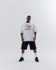 ROUGH ATHLETIC Dynamic Symbol Logo Oversized T-Shirt - White