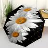 1PC Daisy Flowers Folding Umbrella Fashion Auto-Open Design 8 Iron Ribs Plastic Handle Foldable Sunshade Perfect Christmas Gifts