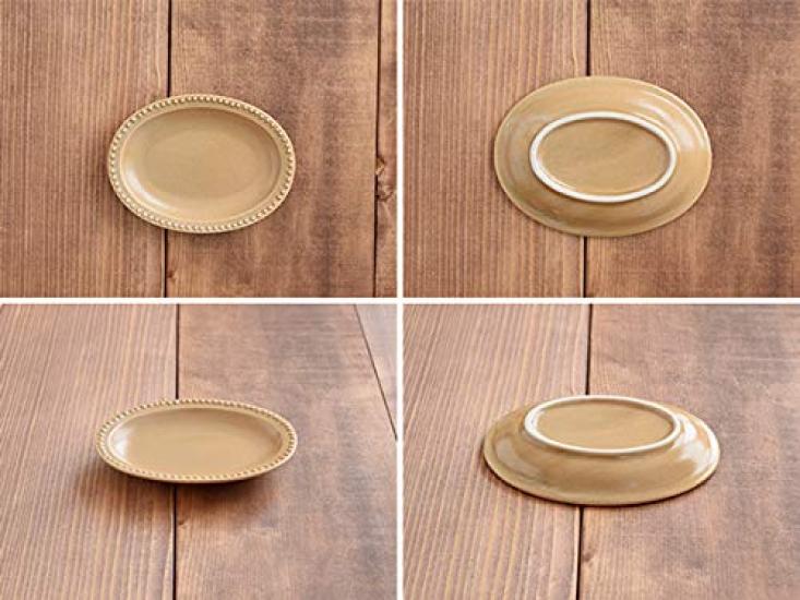 Tableware East Small Dot Oval Dinnerware Set Plates, Plates, 12cm, 5-Color Set,