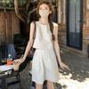 2026 Women's Casual Suit: Loose Vest Top & High-Waist Wide-Leg Shorts Two-Piece Set for Summer