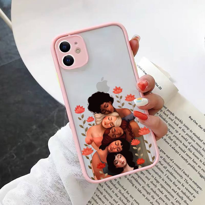 

Чехол для телефона Feminist Feminism Aesthetics Girl Power, матовый прозрачный для iPhone 11 12 13 7 8 plus mini x xs xr pro max iPhone12