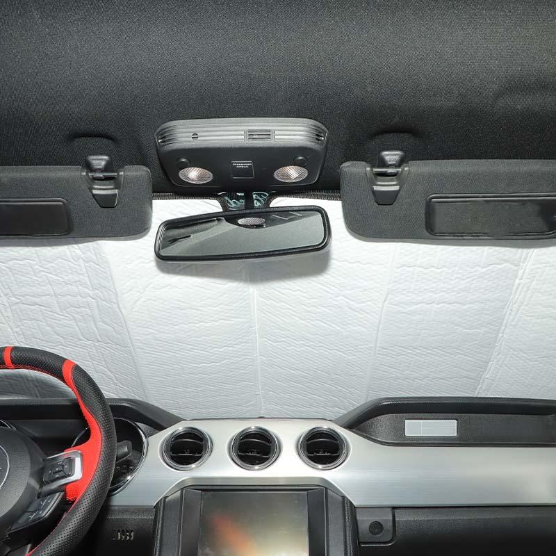 Car  Windshield Sunshade Window Shade Foldable Sun Visor Cover Fit for Ford Mustang 2015 Up Car Accessories