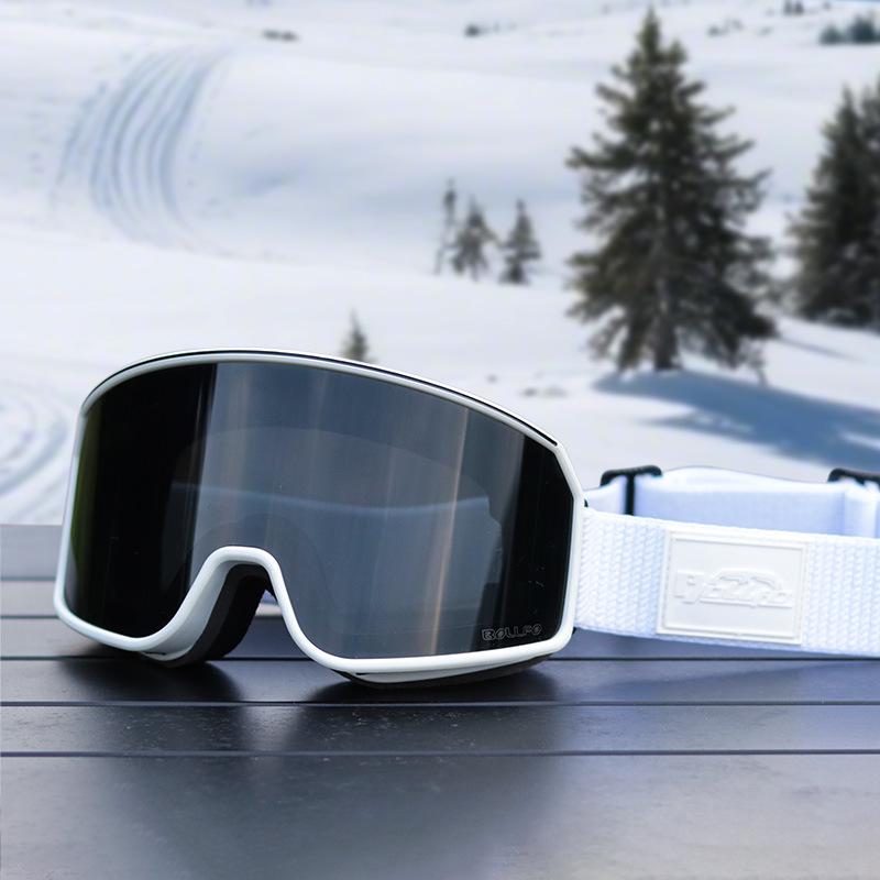 Anti-Fog Double Layer Ski Goggles - Fits Adult Helmets, Suitable for Children, Perfect for Winter Sports