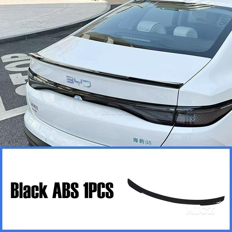 

For BYD SEAL 5 DM-i 2025 2026 ABS Car Accessories Rear Trunk Lid Lip Body Kit Spoiler Wings ABS Black Carbon Tuning Exterior