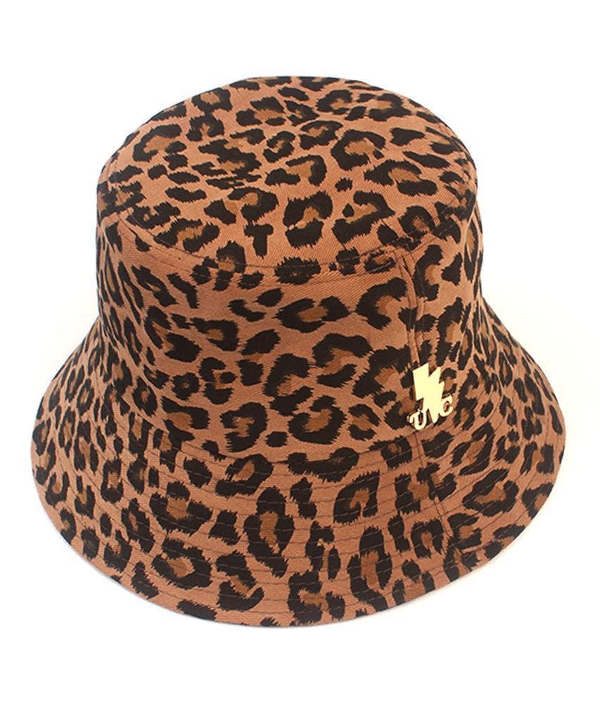 Yunibeosyeolkemiseuteuli Leopard Drop Bucket Hat