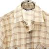 Levi's 70s Vintage Short Sleeve Check Shirt S Beige Men's Used