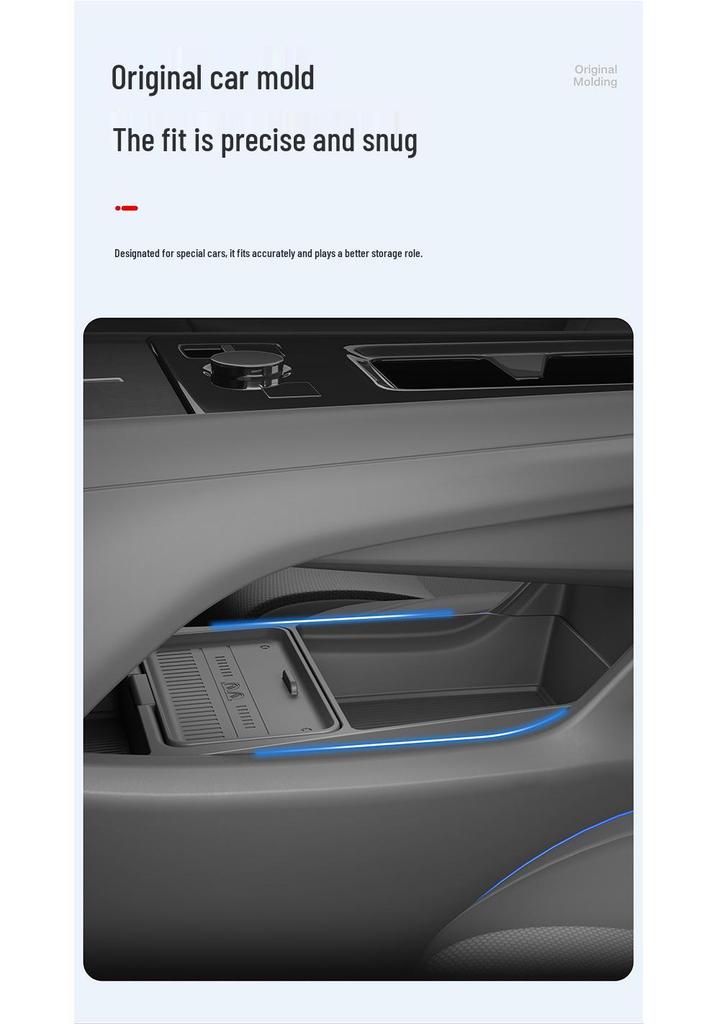 Tiguan L Pro Center Console Silicone Storage Box & Glasses Case - Fits 26 Models