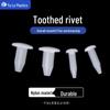 Nylon Toothed Ballet Rivets (Loose/Packaged) - M3.5 & M5.4 Barbed Snap Rivets