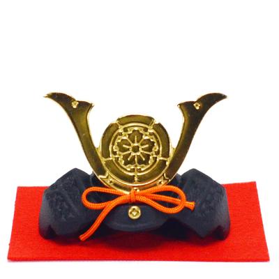 Bean Helmet Oda Nobunaga Width X Depth 7cm X Height Military Commander Mini Helmet with Rug 7.5cm 5.7cm