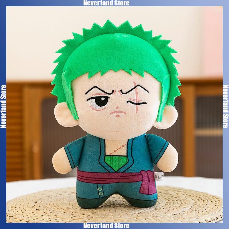 21cm ONE PIECE Plush Doll Cartoon Luffy Zoro Chopper Ace Stuffed Toy Anime Peripheral Badroom Desk Decoration Girl Boy Gifts