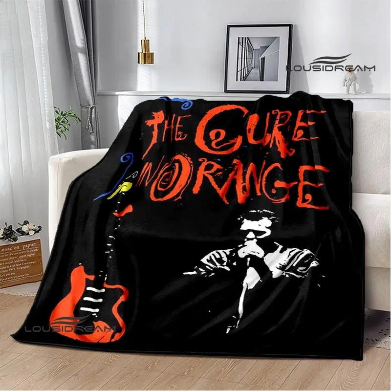 Rock band The cure Printed blankets picnic blanket Warm Flannel blankets Soft and comfortable blanket bed linings Birthday Gift