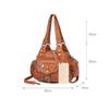 Vintage Fashion Versatile Handheld Big Bag Handheld Bag Single Shoulder Oblique Straddle Women's Bag Washable Mom's Bag